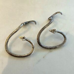Snake earrings go thru your ear! 3D super cool